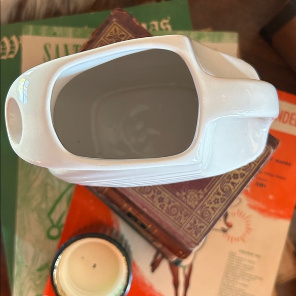 Fiesta Small White Disc Pitcher - Picture 5 of 7